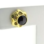 Image 4 of Vintage gold stud earrings with garnet