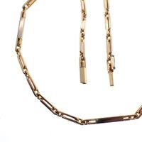 Two-tone gold fantasy link chain
