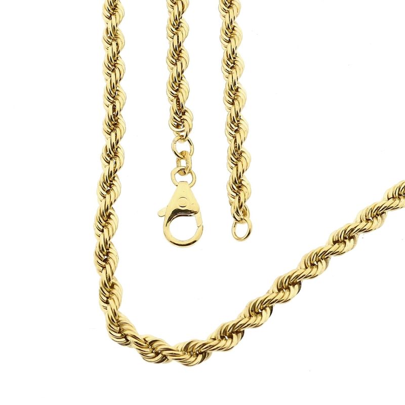 Image 1 of Twisted Link Chain; 14 Karat; 45.5 cm