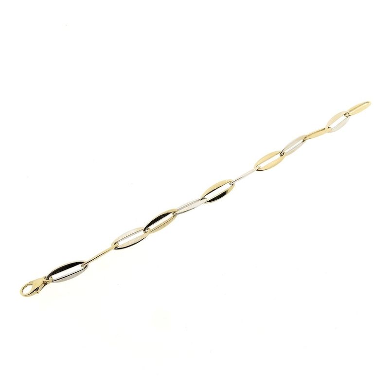 Image 7 of Two-tone gold fantasy link bracelet | 20 cm