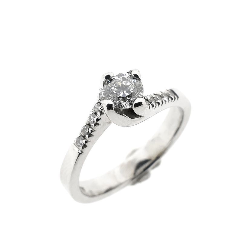 Image 1 of 18K white gold ring with diamonds | 0.35 ct.