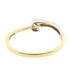 Image 9 of Two-tone gold solitaire ring with zirconia