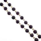 Image 3 of Garnet necklace with gold paston clasp; Antique/vintage | 47.5 cm