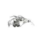 Image 3 of White gold brooch with diamonds; 0.12 ct.