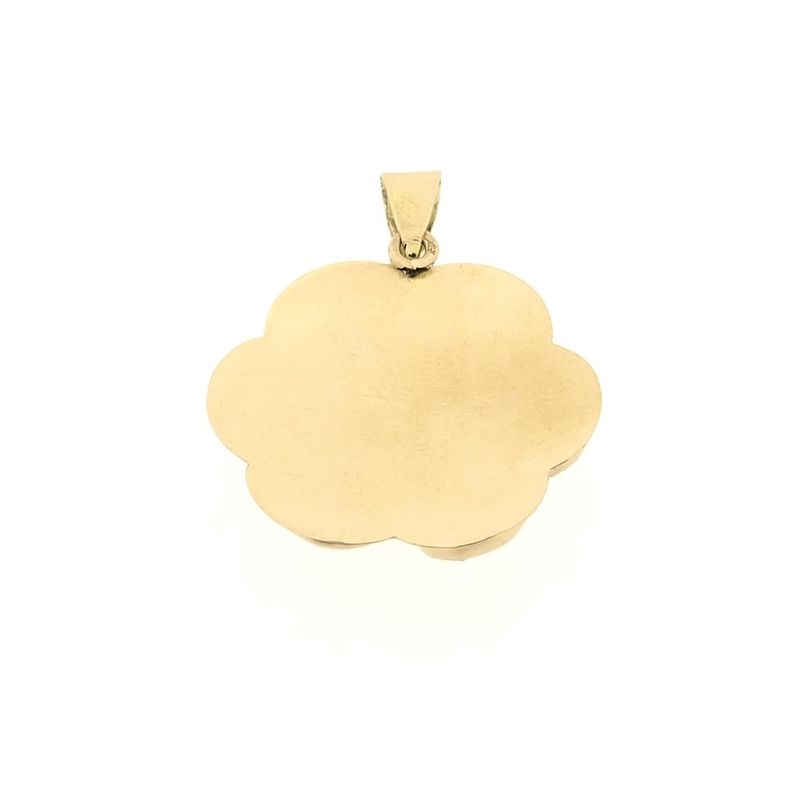 Image 7 of Vintage gold pendant with garnet.