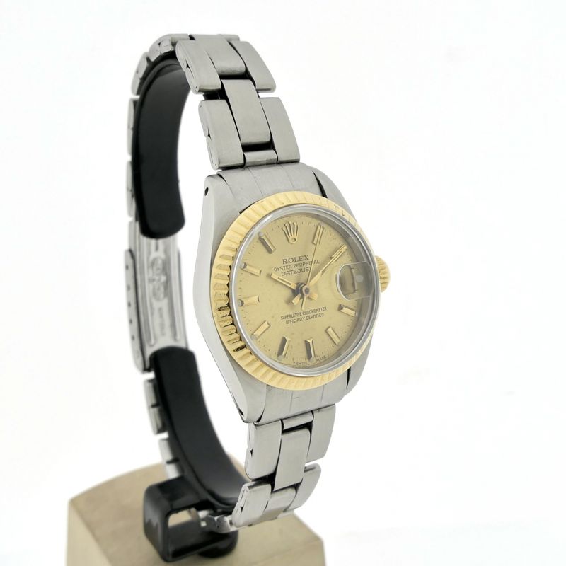 Image 3 of Rolex Datejust 26mm 69173; 18k gold/steel women's watch