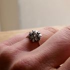 Image 9 of White Gold Surround Ring with Diamonds; 0.17 ct.