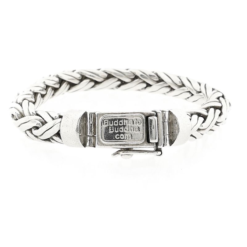 Afbeelding 4 van Zilveren Buddha to Buddha vossenstaart schakelarmband; Katja | 20 cm