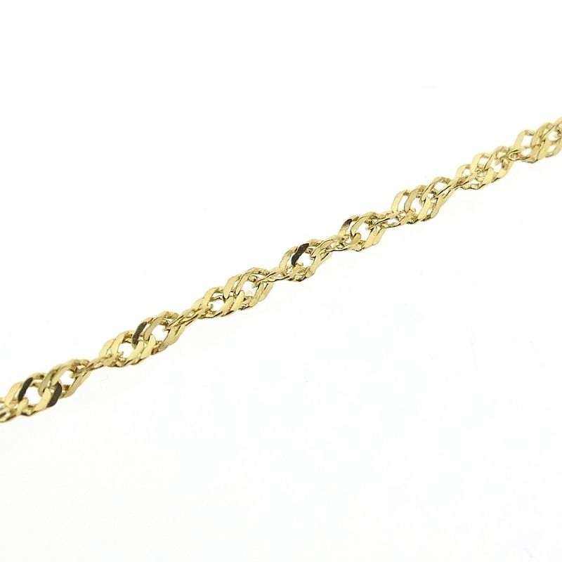 Image 5 of Gold twisted link chain | 46 cm