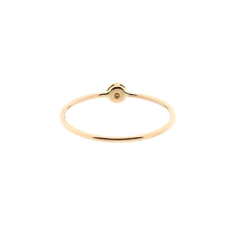Image 4 of Rose gold solitaire ring with diamond; 0.07 ct.