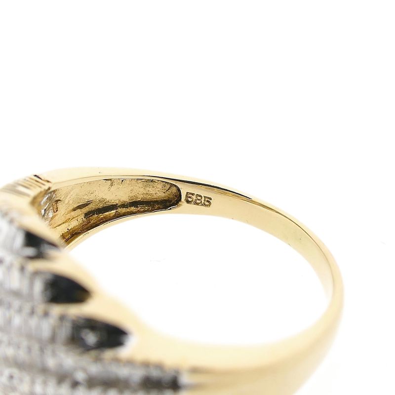Image 6 of Gold ring with diamond; 1.30 ct.; 14K; size 18