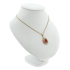 Image 10 of Vintage gold pendant with carnelian