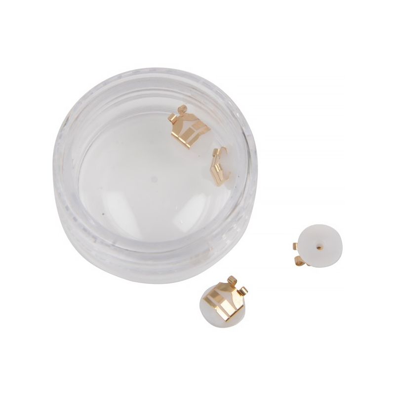 Image 3 of LOX; Safety clasps for earrings; gold-colored (2 pairs)