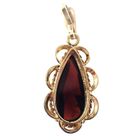 Image 4 of Vintage gold pendant with garnet stone