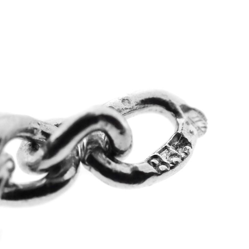 Image 4 of Silver gourmet bracelet with engraving plates | 19.5 cm