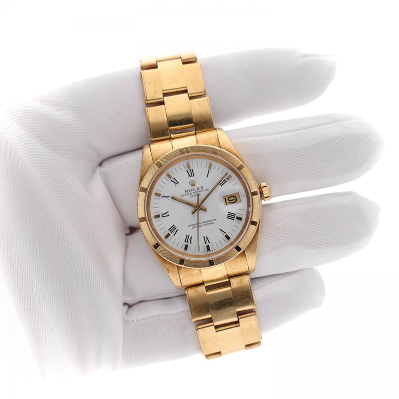 Image 9 of Rolex Date 1501 18ct Gold Vintage Watch