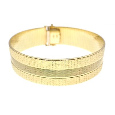 Image 1 of Exclusive vintage wide gold bracelet | 19 cm