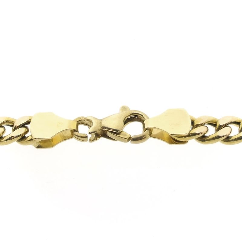 Image 5 of Gold gourmet link chain | 60.5 cm