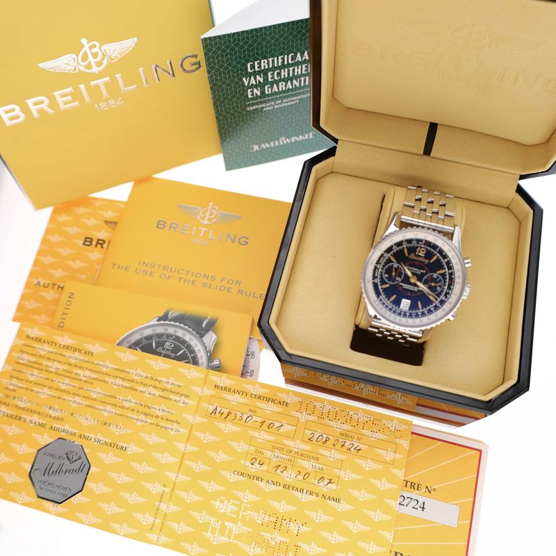 Image 12 of Breitling Navitimer Montbrillant Edition A48330; Automatic Men's Watch