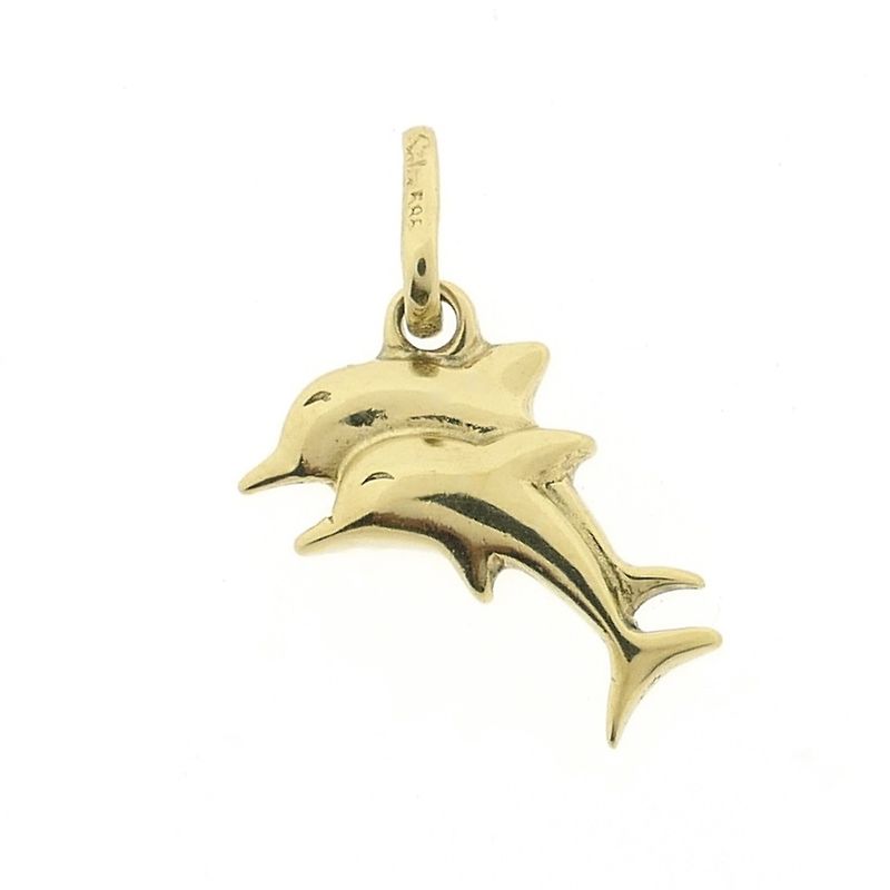 Image 1 of Golden dolphin pendant