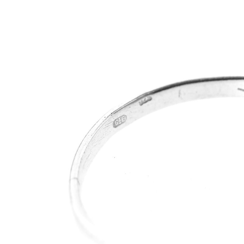 Image 4 of Silver women's ring with zirconia | V-shape