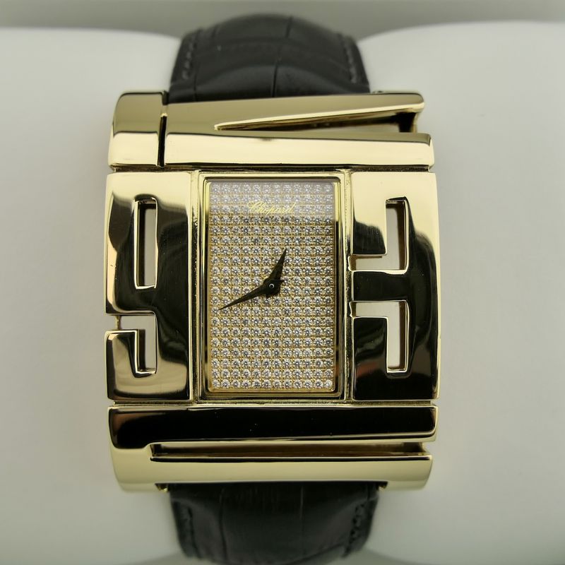 Image 15 of Chopard Xtravaganza 127126; Exclusive 18k gold ladies watch with diamonds