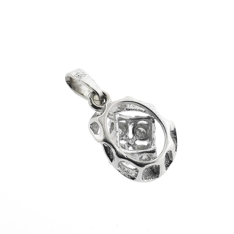 Image 5 of White gold fantasy pendant with diamond | 0.06 ct.