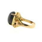 Image 5 of Gold ring with black labradorite