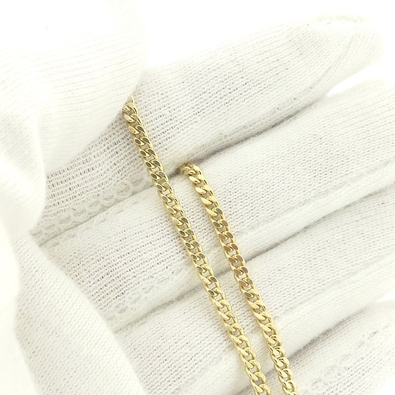 Image 7 of Gold gourmet link bracelet | 19.5 cm