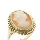 Image 3 of Vintage gold ring with cameo