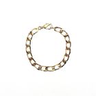Image 4 of Wide gold gourmet link bracelet