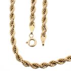 Image 1 of Gold twisted link chain | 46 cm