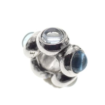 Pandora spacer; Silver; Blue Topaz Image 1 of Pandora spacer; Silver; Blue Topaz