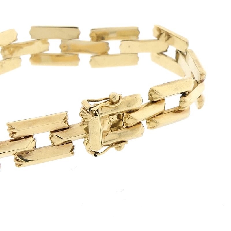 Image 5 of Gold Bismarck link bracelet