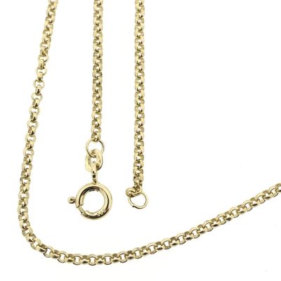 Image 1 of Gold jasseron link chain | 50 cm
