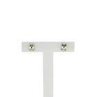 Image 1 of Two-tone gold stud earrings