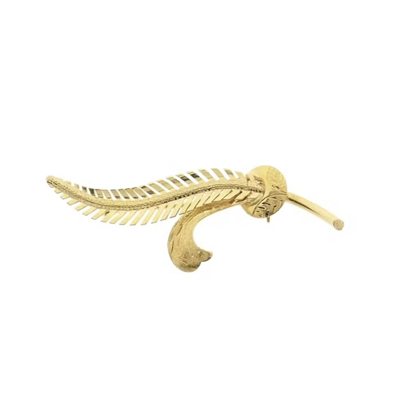 Image 1 of Gold feather brooch