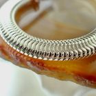 Image 6 of Silver wide snake link bracelet | 18 cm