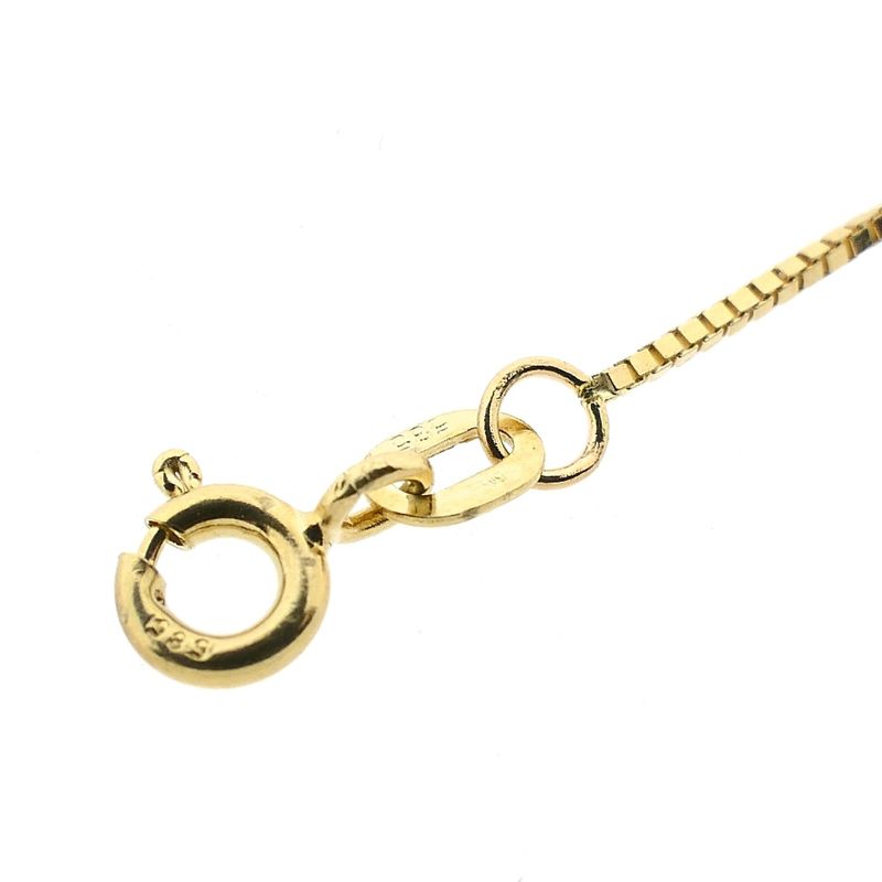 Image 3 of 14K Gold Venetian Box Chain; 61 cm