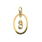 Image 4 of Gold flower pendant with zirconia