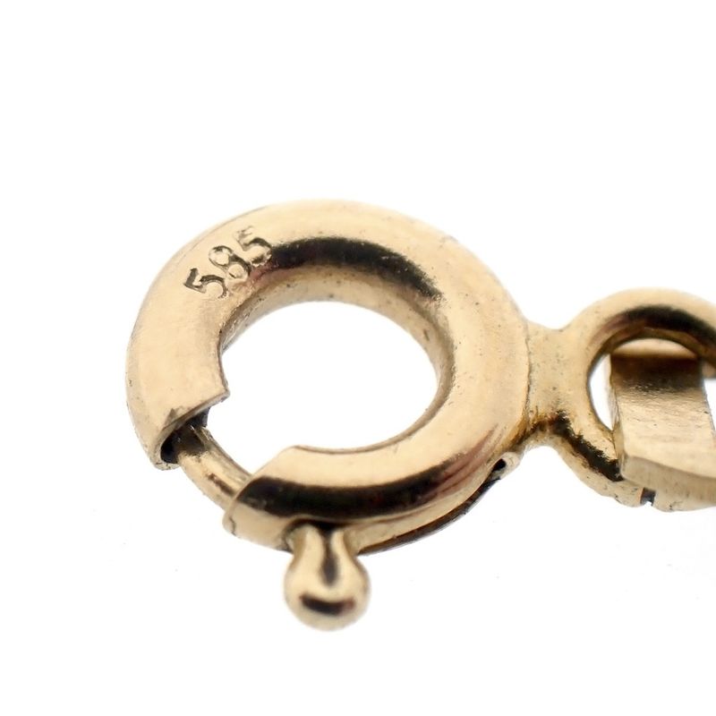 Image 10 of Gold anchor link chain with fixed pendant | 42 cm