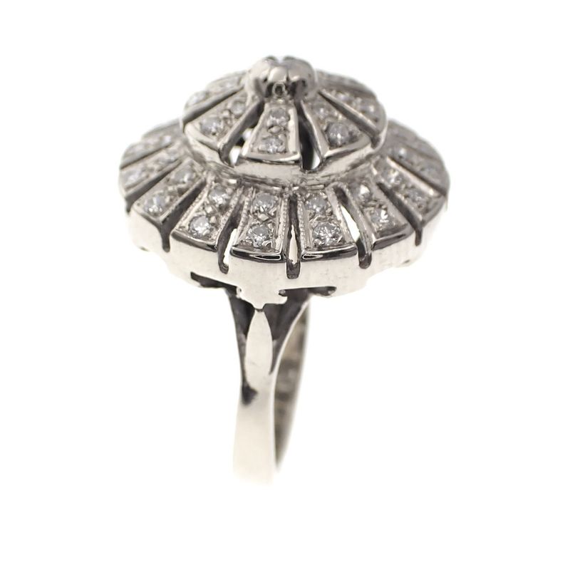 Image 5 of Exclusive white gold cocktail ring with 0.48 ct diamond.
