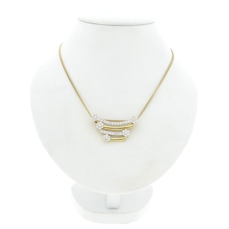 Image 7 of Golden fantasy pendant with zirconia; Altinbas