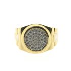 Image 3 of Two-tone gold men's ring with zirconia