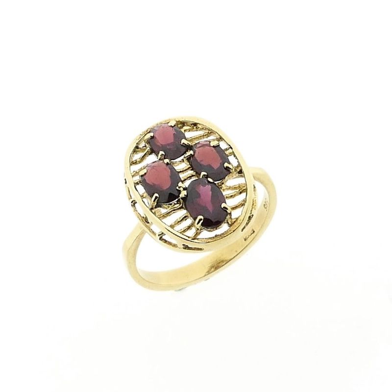 Image 1 of Gold ring with garnet