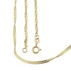 Image 1 of Gold twisted gourmet link necklace | 40.5 cm - 46 cm