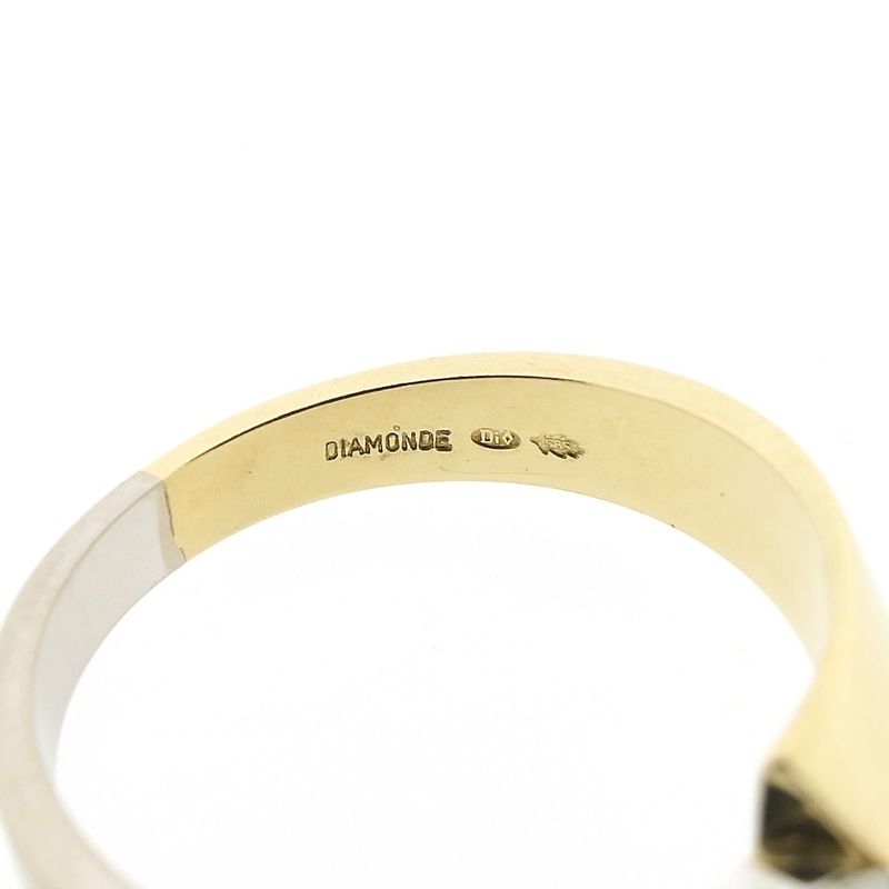Image 6 of Two-tone gold ring with diamond | 0.17 ct.