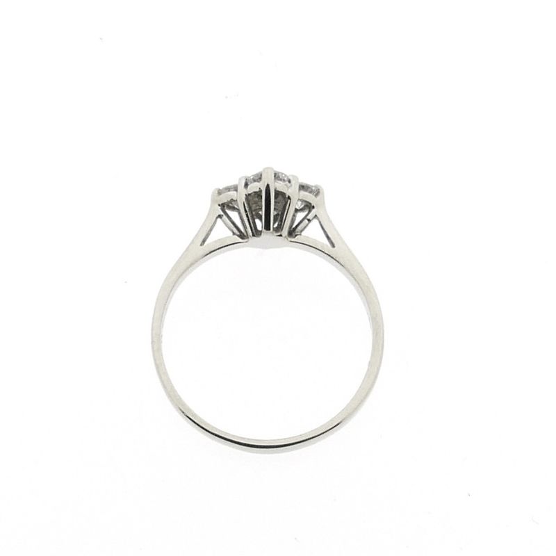 Image 5 of White gold ring with diamonds; 0.38 ct.