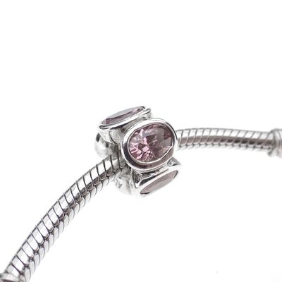 Image 2 of Pandora charm; Silver; Oval Lights