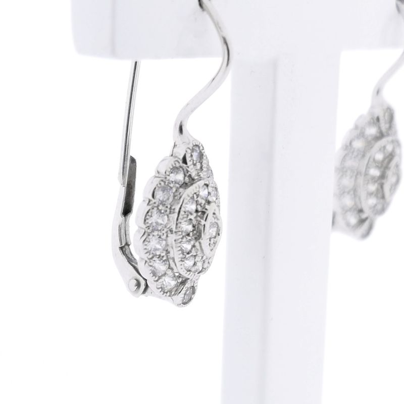 Image 4 of White gold stud earrings with zirconia